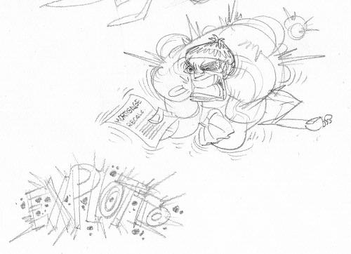 Superhero sketch