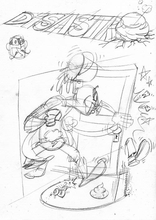 Superhero sketch