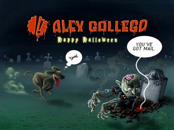 Halloween 2008's postcard illustration.