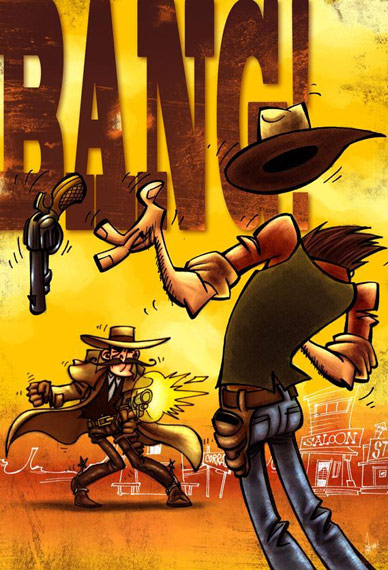Gunfight in the West
