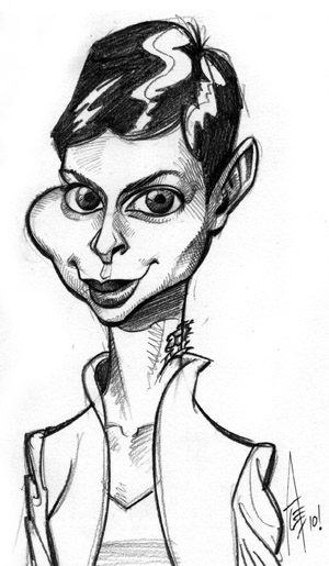 morena baccarin anna. Caricature/ Ana from V (Morena