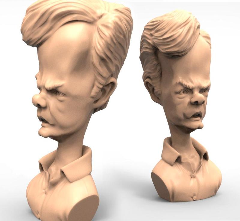Caricature busts 3D